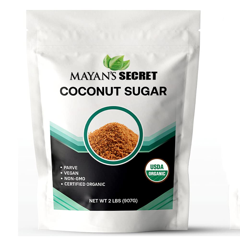 Mayans Secret Brown Coconut Sugar, Organic, 32 Ounce, Low Glycemic, Unrefined, USDA Certified