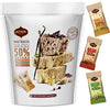 Halva Tahini Bar Mini Snacks - Assortment Of 18 Snack-Sized Halvah Pistachio, Vanilla, And Cocoa Bean Israeli Snacks - Vegan, Ko