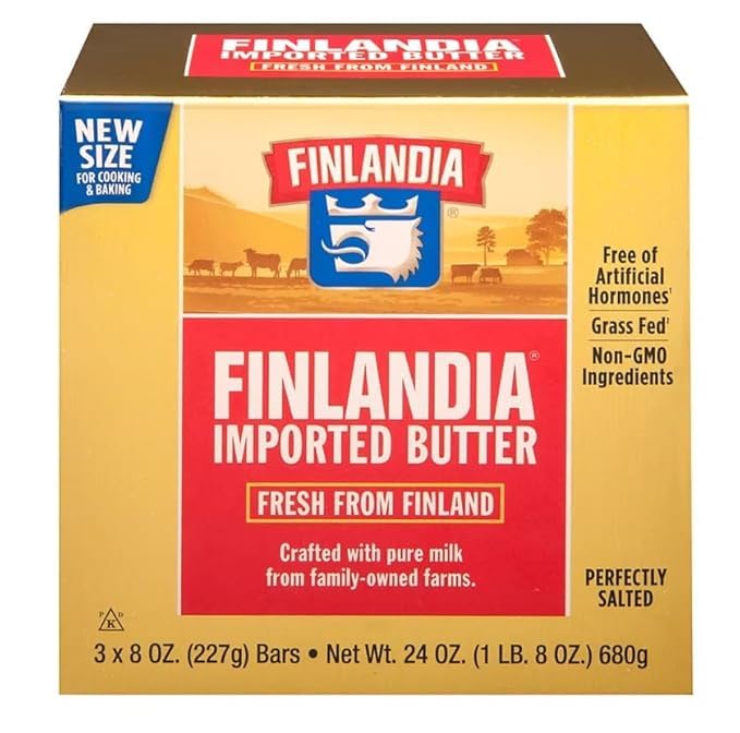 Finlandia Pure Milk Butter, Pack of 2, 24 oz (3 ct. of 8 oz each)