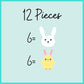 12 Easter Icing Shapes - Bunnies & Chicks - Edible Easter Sprinkles - By Simply Sucr   (24 Easter Shapes)