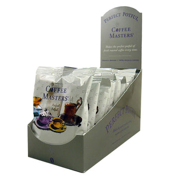 Coffee Masters Almond Amaretto Ground Coffee, 1.5-Ounce Packets, Pack of 12, Model PSAAMF