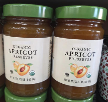 Trader Joe Organic Apricot Preserves 17.5oz 496g (Two Jars)