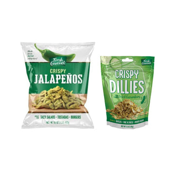 Fresh Gourmet Variety Pack Salad Toppings (Crispy Dillies + Crispy Jalapenos)