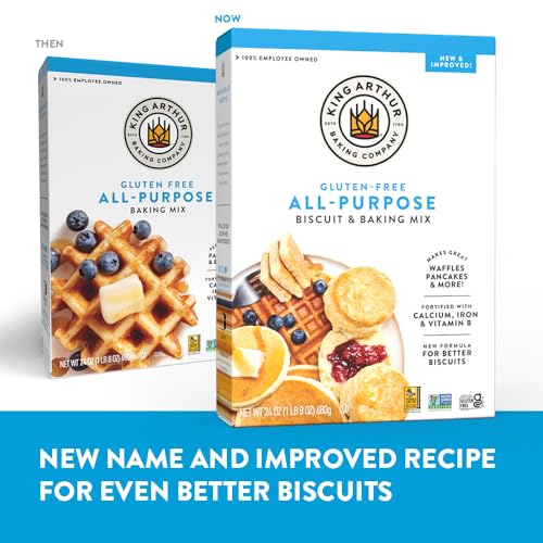 King Arthur, Gluten Free All-Purpose Biscuit & Baking Mix, Gluten Free, Non-GMO Project Verified, Certified Kosher, 24 Ounces, P