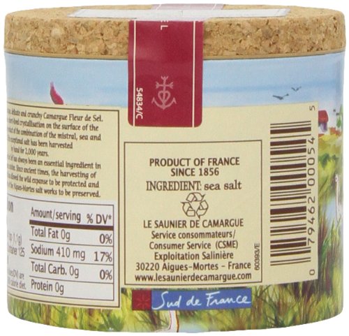 Le Saunier De Camargue | Fleur De Sel | French Finishing Sea Salt, 4.4 Oz