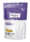 Organic Grains Organic Hulled Millet Grain - 3 Lbs. (48 oz.) - The Top Whole Millet Grain for Cooking - Non GMO, Kosher & Vegan 