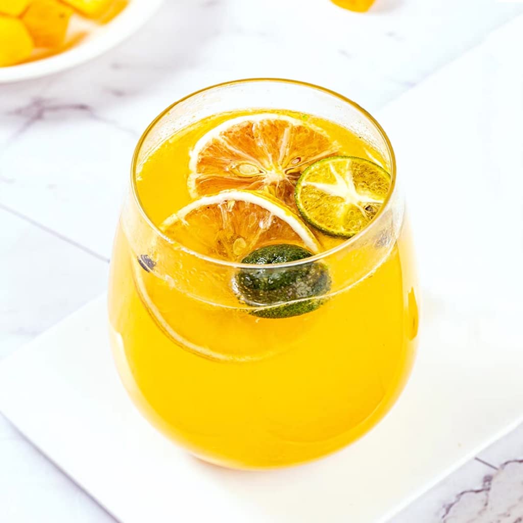 Mkostlich Dried Lemon Slices, Natural Dehydrated Citrus Fruit for Tea & Baking, 500g (17.63oz), No Sugar Added