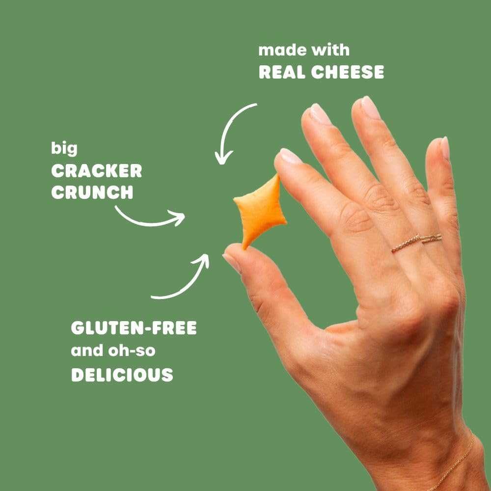34 Degrees Mates Rosemary Garlic Cheese Crisps - Light & Crispy Gouda Cheese Crackers | Gluten-Free, Low Calorie, Healthy Snack