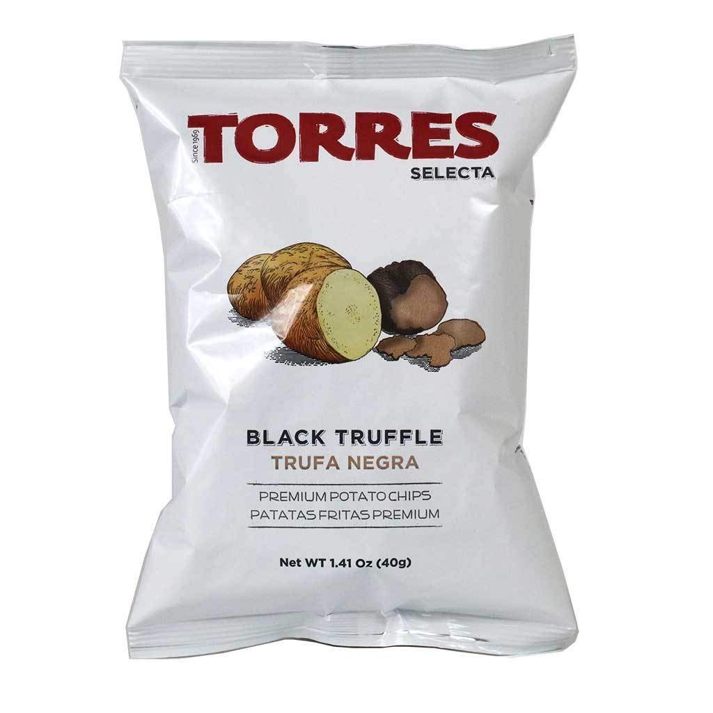 Torres Selecta Black Truffle Potato Chips, 1.41oz (Pack of 3)