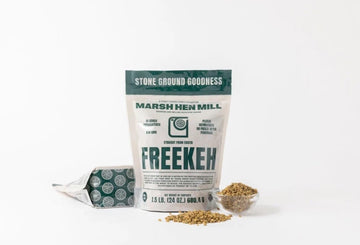 Marsh Hen Mill Freekeh Stone Ground Grain, Non-GMO, 1.5 lb (24 oz) Certified Organic by Clemson University
