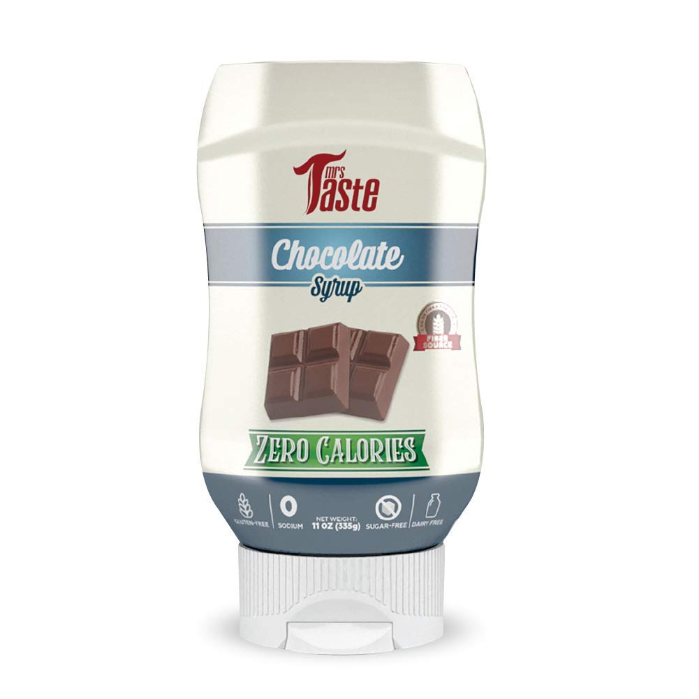 Mrs Taste Sugar Free Chocolate Syrup, Zero Calories, Zero Sodium, Zero Sugar, High Fiber, Keto Friendly, Paleo Friendly, Condime