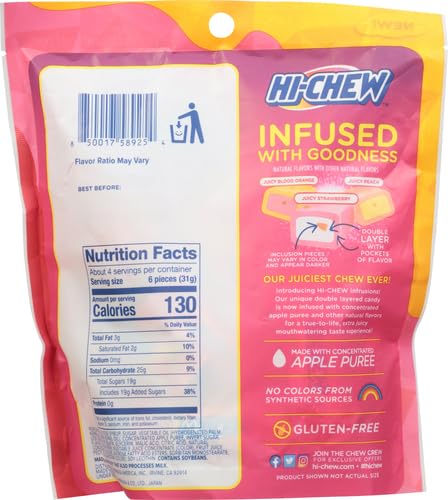 Hi-Chew Stand Up Pouch Infrusions 4.24Oz