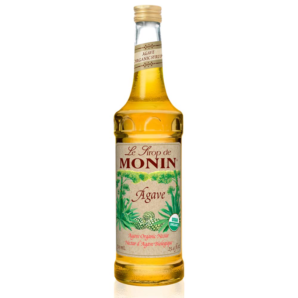 Monin Organic Agave Syrup, Gluten-Free, Non-GMO, 750 ml (25.5 Fl Oz)