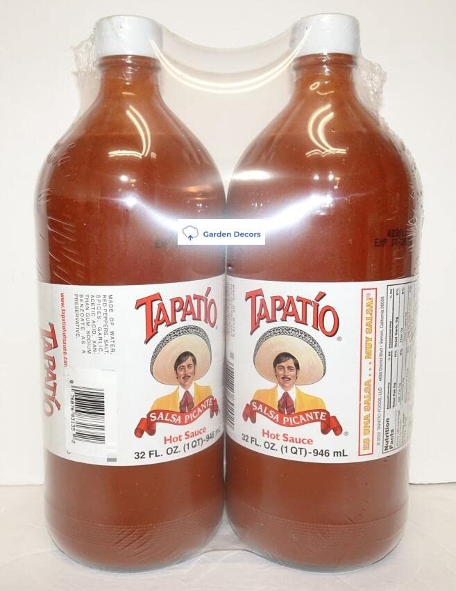 Tapatio Salsa Picante Hot Sauce 32Fl Oz 946Ml (Two Bottles)