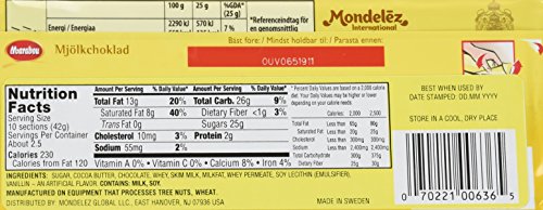 Marabou Milk Chocolate Bars 6-Pack, 3.52 Ounce (Pack of 6)