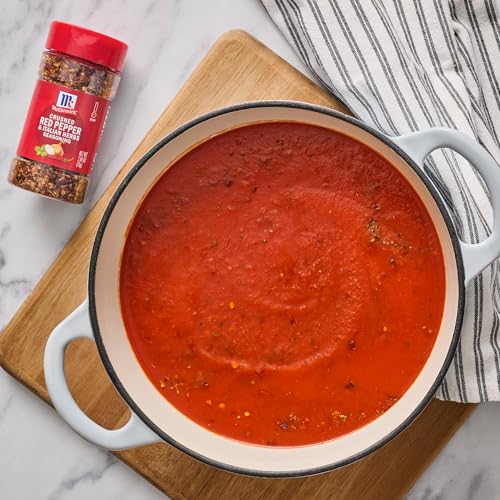 McCormick Seasoning, Crushed Red Pepper & Italian Herbs, Robust Italian Seasoning for Garlic Bread, Pasta, Dip and More, 2.64 oz