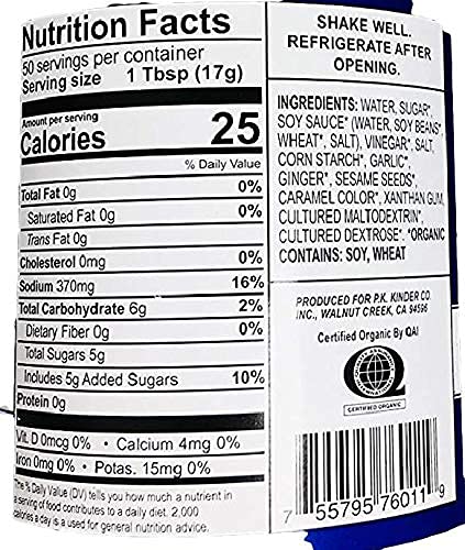 Kinders Organic Teriyaki Marinade & Dipping Sauce, 30 Ounce