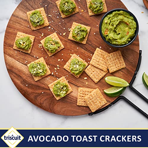 Triscuit Hint of Sea Salt Whole Grain Wheat Crackers, Vegan Crackers, 6-8.5 oz Boxes (Pack of 2)