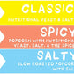 Bjornqorn Popcorn Mini-Mix 30 Pack (3 Flavors) - Vegan & Gluten-Free - (10) Classic, (10) Spicy, (10) Cloudy - (30 1Oz Bags)