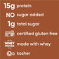 Nutrail 15G Protein Granola Cereal, Chocolate, No Sugar Added, Gluten Free, Made With Whey, 8 Oz. 3 Count