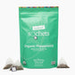Two Leaves and a Bud Organic Peppermint - 50 Naked Tea Sachets  Naturally Caffeine Free  Whole Leaf Herbal Tea in Eco-Friendly Unwrapped Compostable Sachets  Resealable Bag  50 Count (Pack of 1)