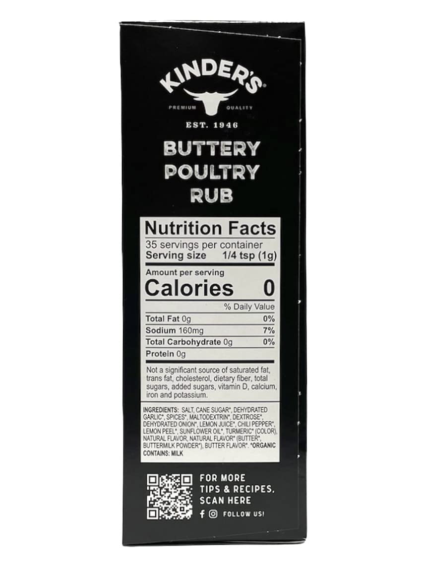 Kinder'S Butcher'S Organic Turkey Brine And Rub Kit With Brining Bag, 11.25-Ounces, Gluten Free, Usda Organic, Kosher
