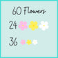 Royal Icing Blossoms | Icing Flowers | Mini Edible Flowers | Edible Roses | White Flowers | Icing Flowers | Sprinkle Mix | Cake