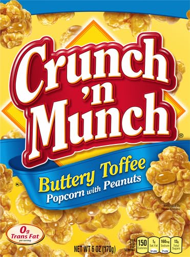 Crunch 'N Munch Buttery Toffee Popcorn With Peanuts, 6 Oz, 6 Oz