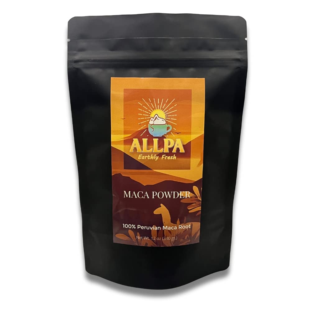 ALLPA Organic Maca Powder - 12 oz, All Natural Peruvian Super Food, Energy and Endurance Aid