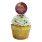 California State University Dominguez Hills Primary Logo Cupcake Picks Toppers Decoration Set Of 6