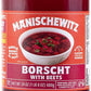Manischewitz Borscht with Beets, 24 Oz (4 Pack) Tasty & Refreshing, Kosher for Passover