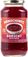 Manischewitz Borscht with Beets, 24 Oz (4 Pack) Tasty & Refreshing, Kosher for Passover