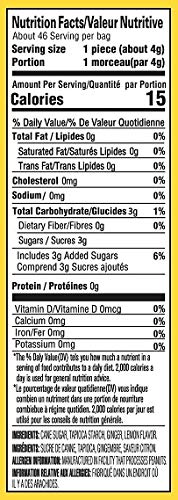 Gem Gem Ginger Candy Chewy Ginger Chews (Lemon, 6.5Oz, Pack Of 1)