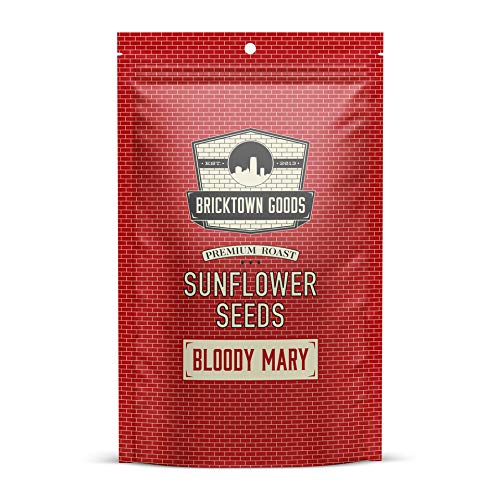 Bricktown Goods Bloody Mary Flavored Sunflower Seeds - Boldly Seasoned And Roasted In-Shell Sunflower Seeds - 8 Oz Total