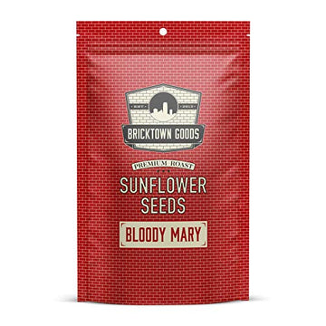 Bricktown Goods Bloody Mary Flavored Sunflower Seeds - Boldly Seasoned And Roasted In-Shell Sunflower Seeds - 8 Oz Total