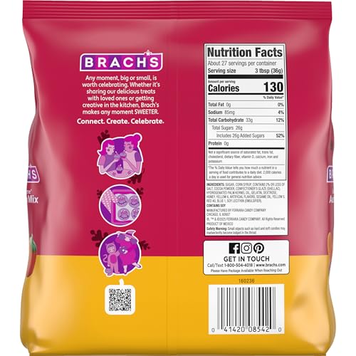 Brachs Mellowcreme Autumn Mix Candy, Halloween Candy, Fall Treats, 2lb Bag