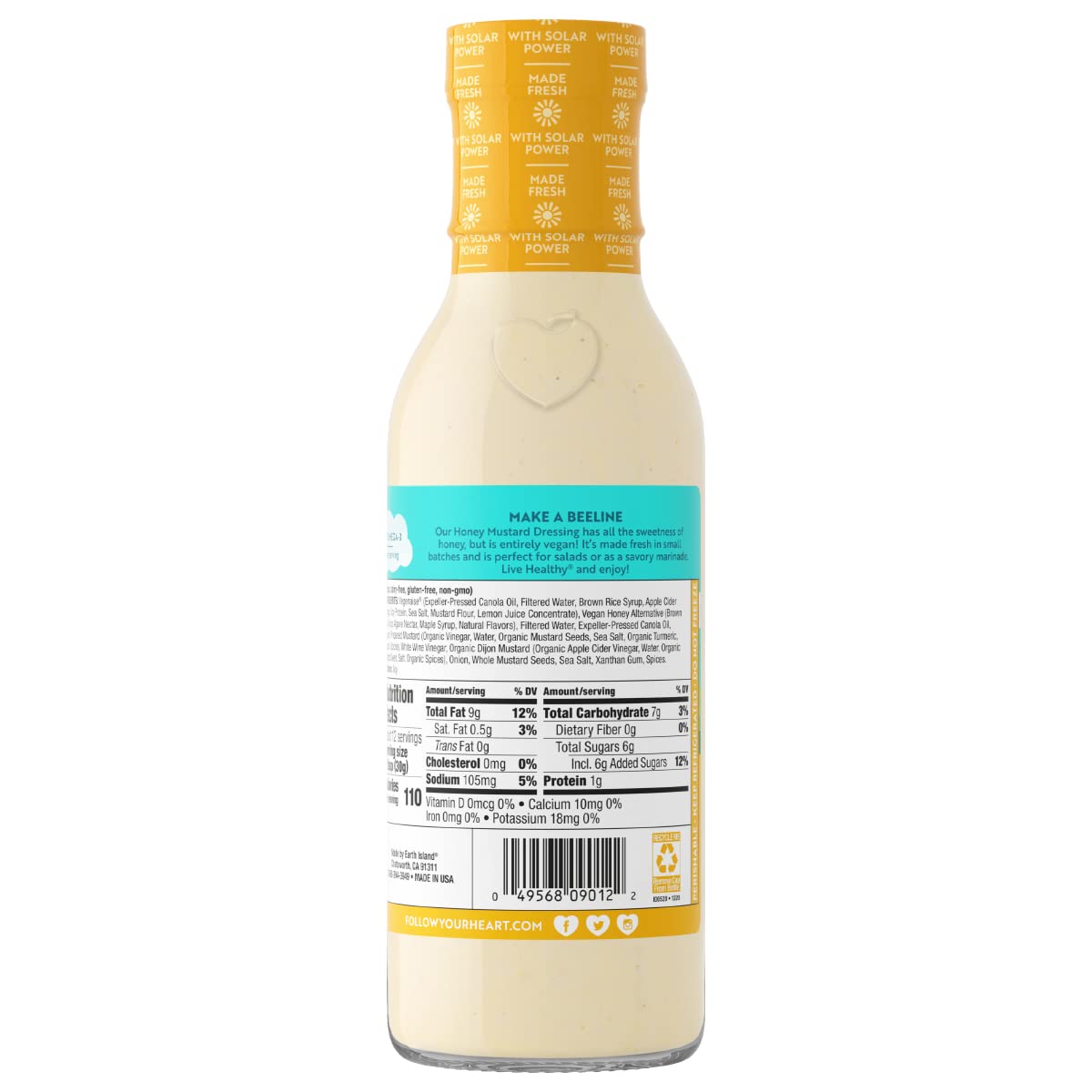 Follow Your Heart Dressing Honey Mustard, 12 oz