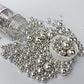 Edible Pearl Sugar Sprinkles Silver Candy 120G/ 4.2Oz Mixing Size Baking Cake Decorations Cupcake Toppers Cookie Decorating Ice