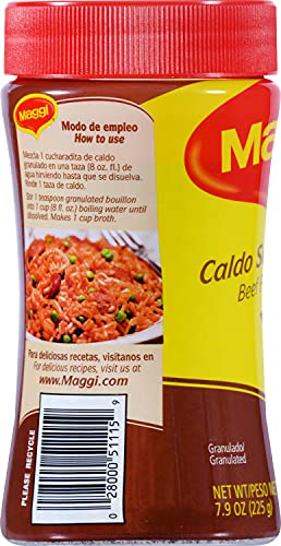 Maggi Granulated Beef Flavor Bouillon, 7.9 Ounce (Pack Of 12)
