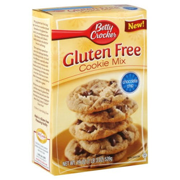 Betty Crocker Gluten Free Cookie Mix, Chocolate Chip, 19 Oz, Pack of 4