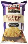 Boulder Canyon Kettle Cooked Potato Chips, Malt Vinegar And Sea Salt, 5 Oz