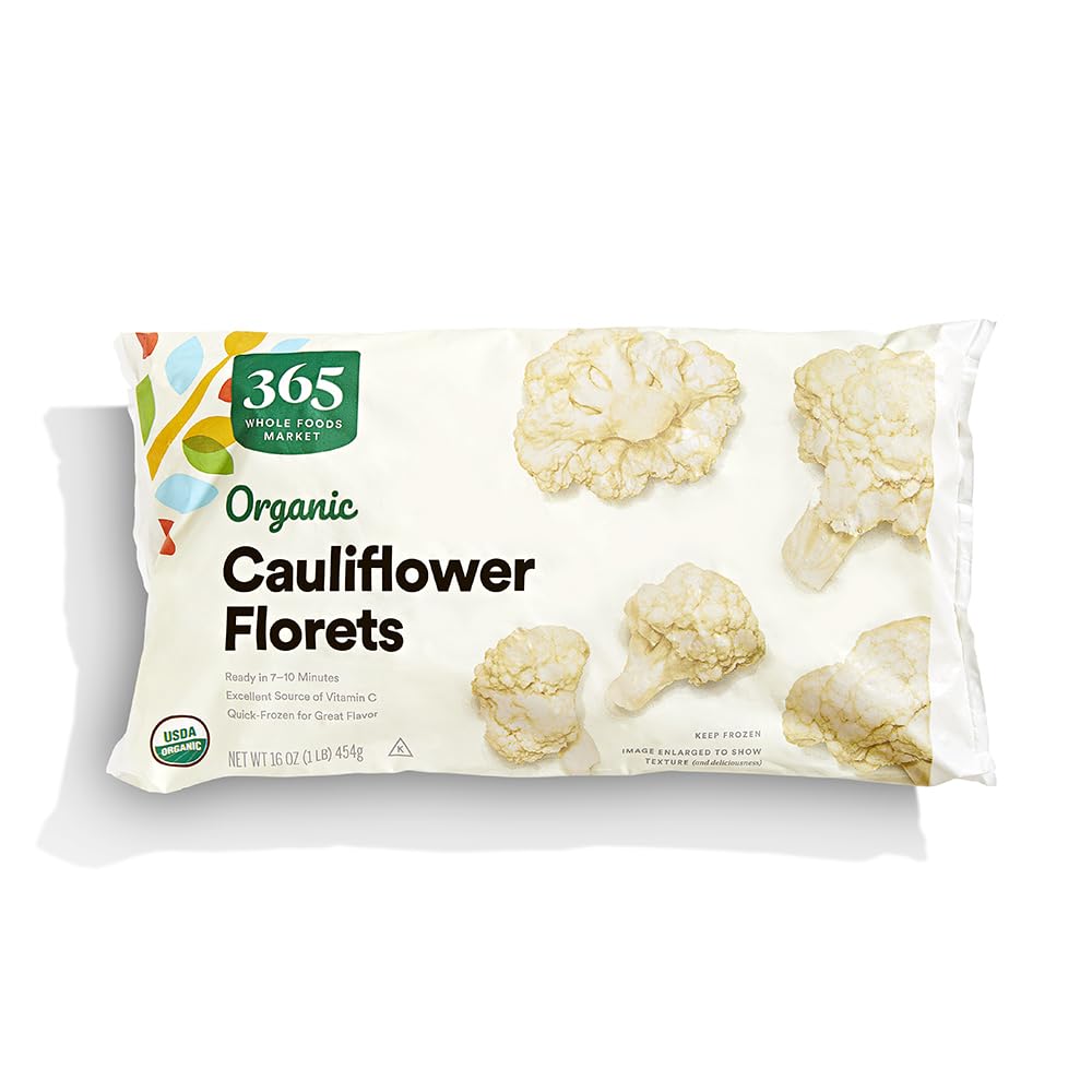 365 by Whole Foods Market, Organic Cauliflower, 16 Ounce, (Frozen)