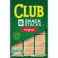 Club Snack Stacks Crackers, Lunch Snacks, Original, 12.5oz Box (6 Stacks)