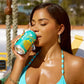 Poppi Sparkling Prebiotic Soda Beverage with Apple Cider Vinegar  Seltzer Water and Fruit Juice  Amayas Island Colada Limited Edition Flavor  12 oz  Pack of 12  Packaging May Vary