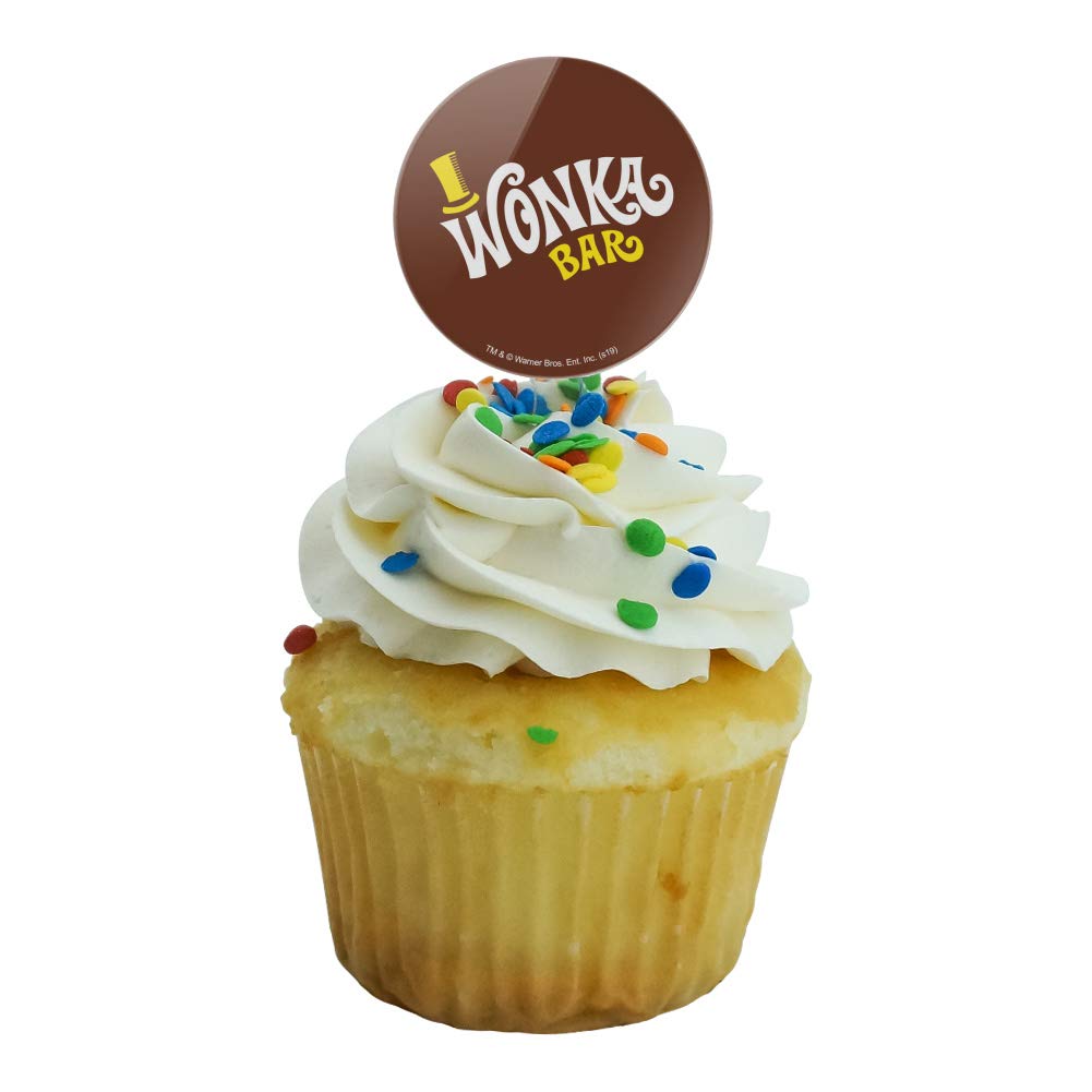 GRAPHICS & MORE Cupcake Picks Set of 6, Willy Wonka Chocolate Factory, Multi-Color, Model CUPCAKE.ROUND.WBGAM092.Z004894_8