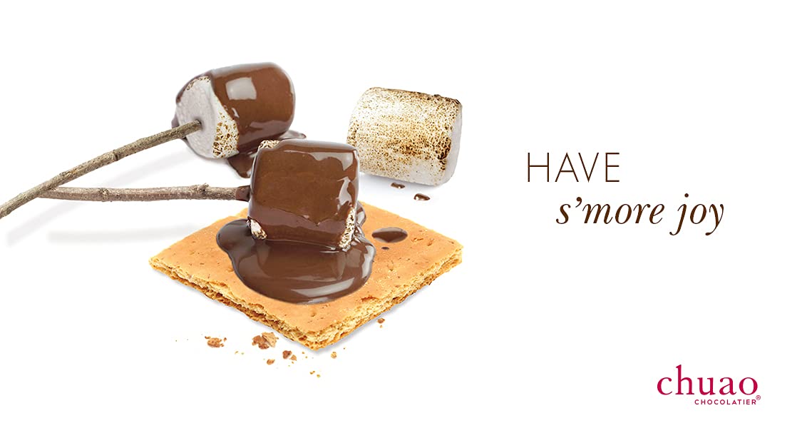 Chuao Chocolatier Oh My Smores Milk Chocolate Bars | Gourmet Chocolate Artisan European No Preservatives | For Gift Baskets, Ch