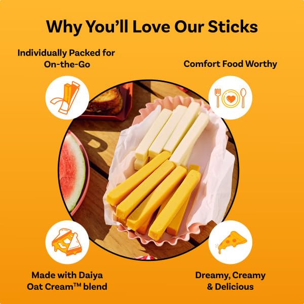 Daiya Dairy Free Mozzarella Style Vegan Cheese Sticks