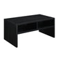Convenience Concepts Northfield Admiral Deluxe Coffee Table With Shelves R4-0565, Black