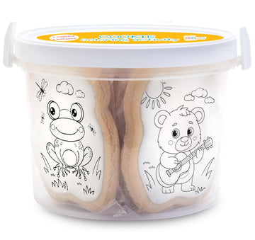 Cookie Decorating Kit For Kids Activity Cookies Decorating Kit Coloring Gift For Kids Boys Girls Food | 4 Jumbo Cookies + 3 Edib