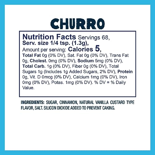Kernel Season s Popcorn Seasoning, Churro, Made with Real Cinnamon, 3.1 Ounce (Pack of 6)